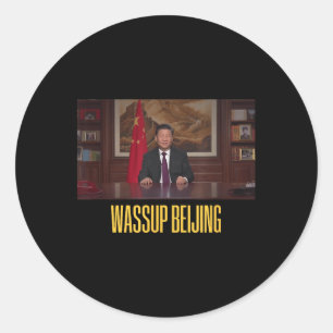 Adesivo Xi Jinping Wup Beijing Engraçado Meme Face Giga Xi