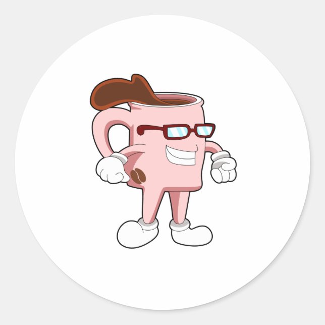 Adesivo Xícara de café com café (Frente)