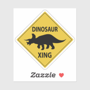 Adesivo XING de dinossauro