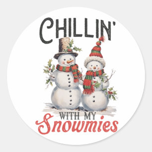 Adesivo Xmas Gift Chillin Com Minhas Neves