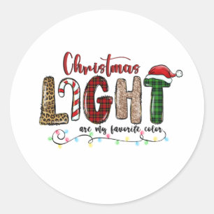 Adesivo Xmas Gift Chritsmas É Minha Cor Favorita