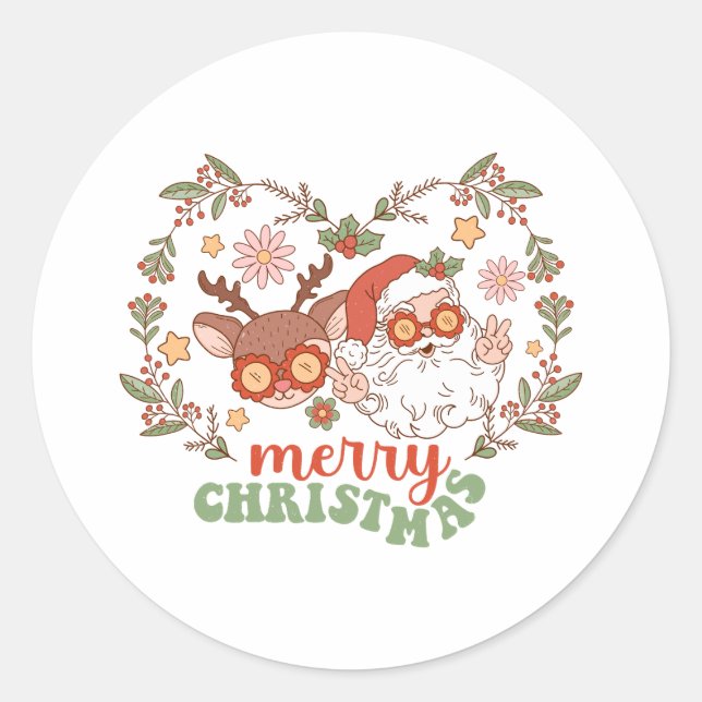Adesivo Xmas Gift Feliz Natal (Frente)