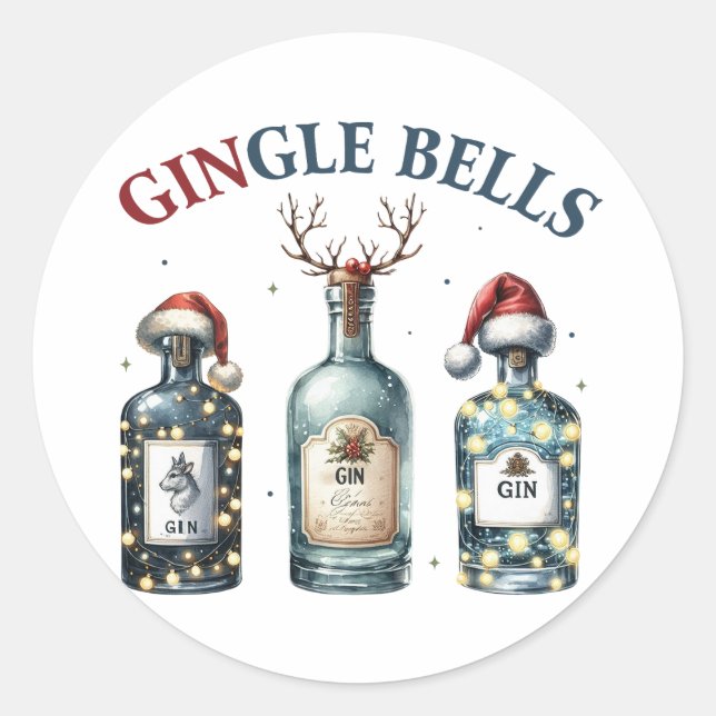 Adesivo Xmas Gift Gingle Bells (Frente)