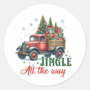 Adesivo Xmas Gift Jingle Por Todo O Caminho