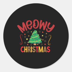 Adesivo Xmas Gift Meowy Natal