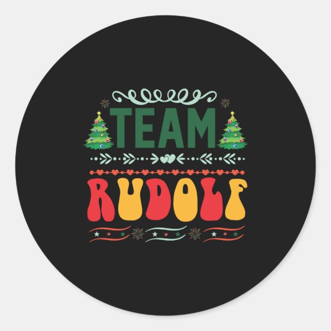 Adesivo Xmas Gift Team Rudolf (Frente)