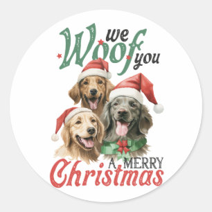 Adesivo Xmas Gift Woof Felry Natal