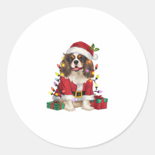 Adesivo Xmas Lighting Cavalier King Charles Spaniel Dog Ch