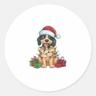 Adesivo Xmas Lighting Santa Hat Pudelponponder Natal
