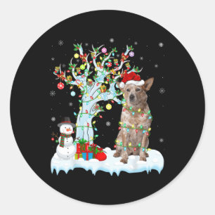 Adesivo Xmas Lighting Tree Santa Hat Cattle na Austrália