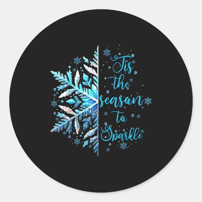 Adesivo Xmas Snowflake Tis The Season Cozy Season Merry Ch (Frente)