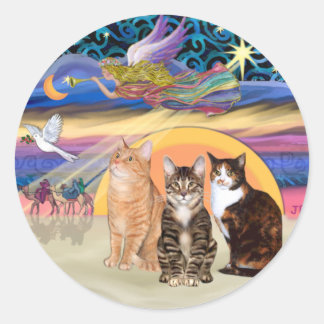 Adesivo Xmas Star (R) - Três gatos (AmSH)