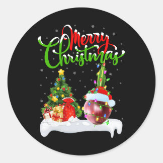 Adesivo Xmas Tree Lights Santa Hat Vegetal Cebola Natal
