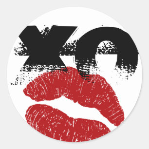 Adesivo XO XO kiss me retro Stickers / Fun Party