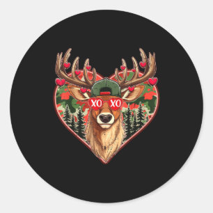 Adesivo Xoxo dia dos namorados buck camo veado caça retrô