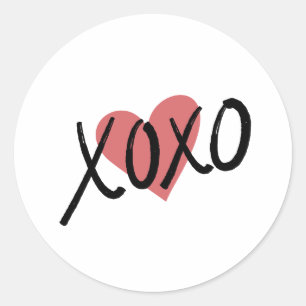 Adesivo XOXO Heart Love Sticker Envelope Seal Sticker