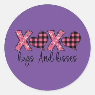 Adesivo Xoxo Hugs e Kisses