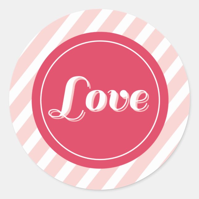 Adesivo XOXO Love & Kisses Namorados Party 3 Inch Stickers (Frente)