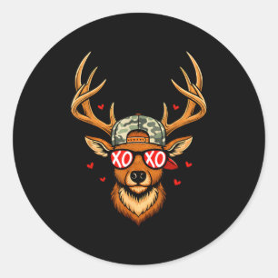Adesivo Xoxo namorado buck camo veado retrô caçadores meni