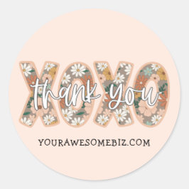 Adesivo XOXO Obrigado A Gerar Boho Floral Cuja Atividade É