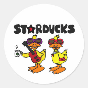 Adesivo XX- desenhos animados do pato de Starducks