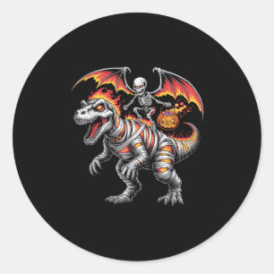 Adesivo Y Esqueleto Andando Dinossauro T-rex Pumpkin Hallo