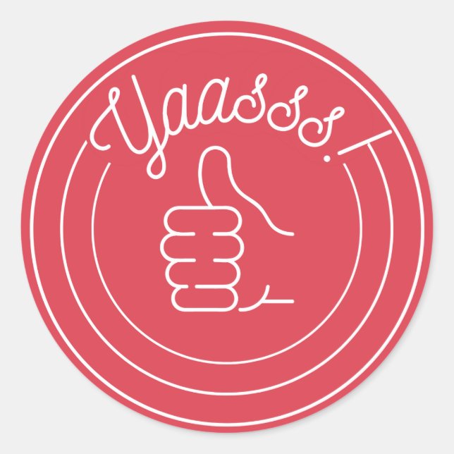 Adesivo Yaasss! (Frente)