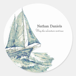 Adesivo Yacht Azul no Memorial