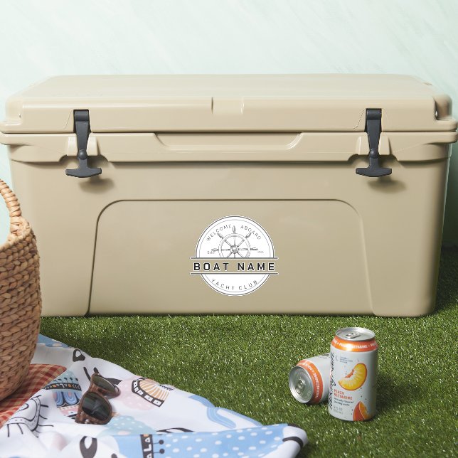 Adesivo Yacht club marinho Náutico (Refrigerador)