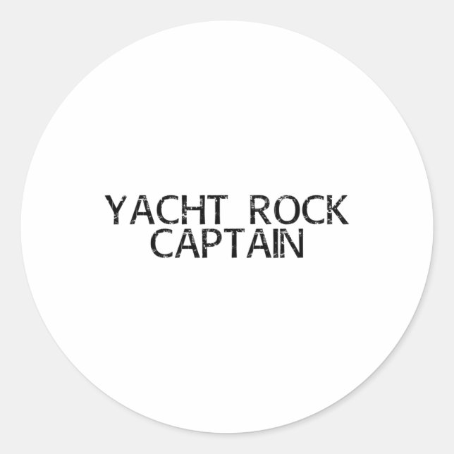 Adesivo Yacht Rock Capitão Funny Boat Sailor Party Id (Frente)