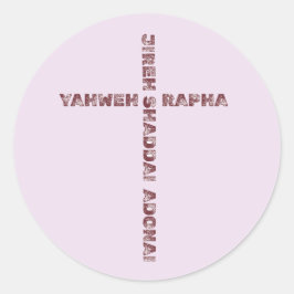Adesivo Yahweh Rapha Jireh Cristão