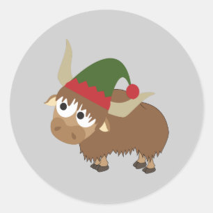 Adesivo Yak Christmas Elf