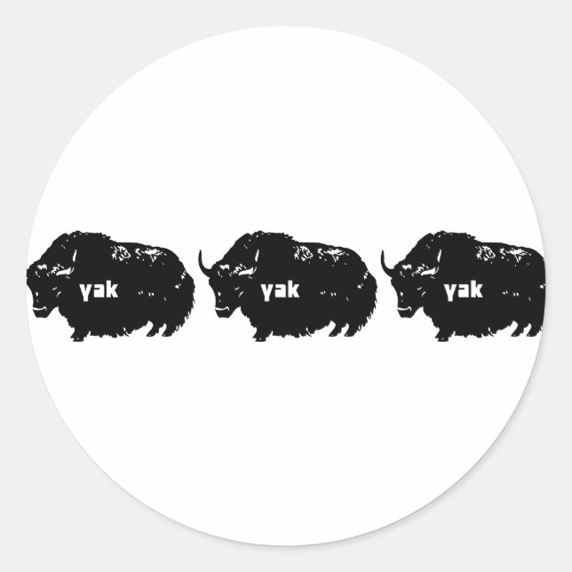 Adesivo Yak Yak Yak (Frente)