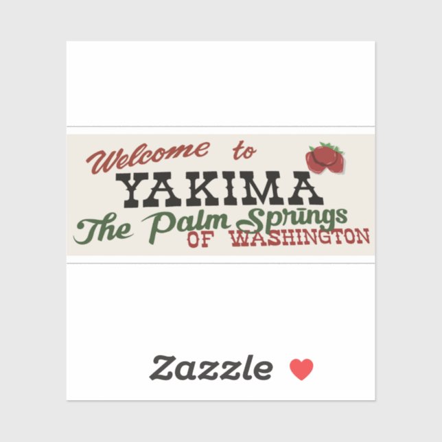 Adesivo Yakima Washington (Folha)