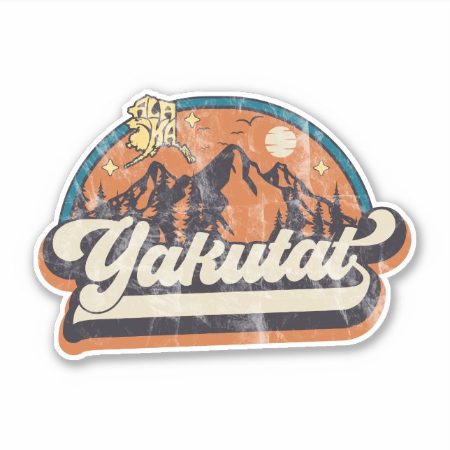 Adesivo Yakutat, Alasca (Frente)
