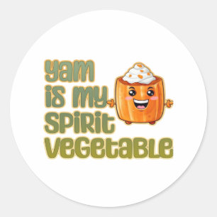 Adesivo Yam É Meu Espírito Vegetal Clássico