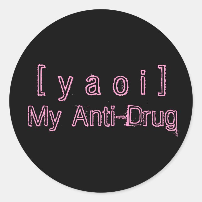Adesivo Yaoi Anti-Drug Sticker (Frente)