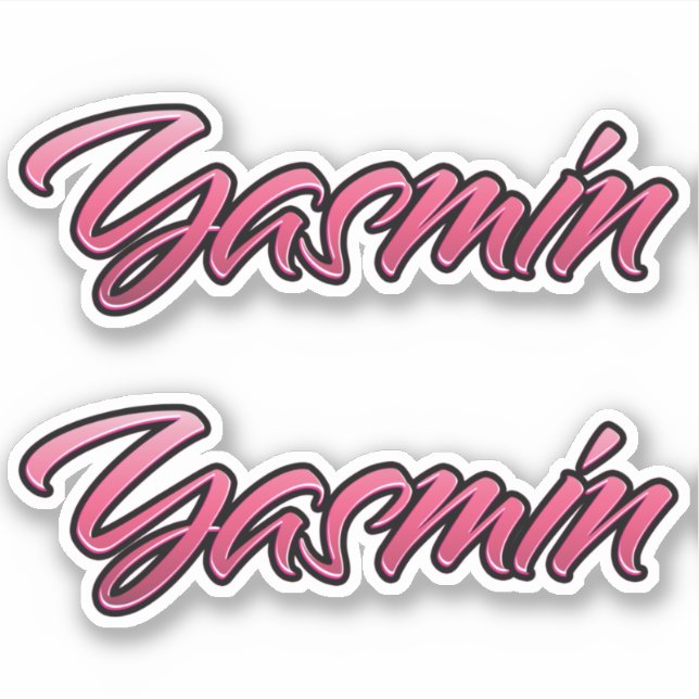 Adesivo Yasmin faded pink Aufkleber Sticker Stickerset (Frente)