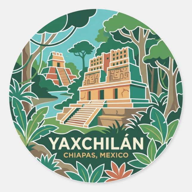 Adesivo Yaxchilán México (Frente)