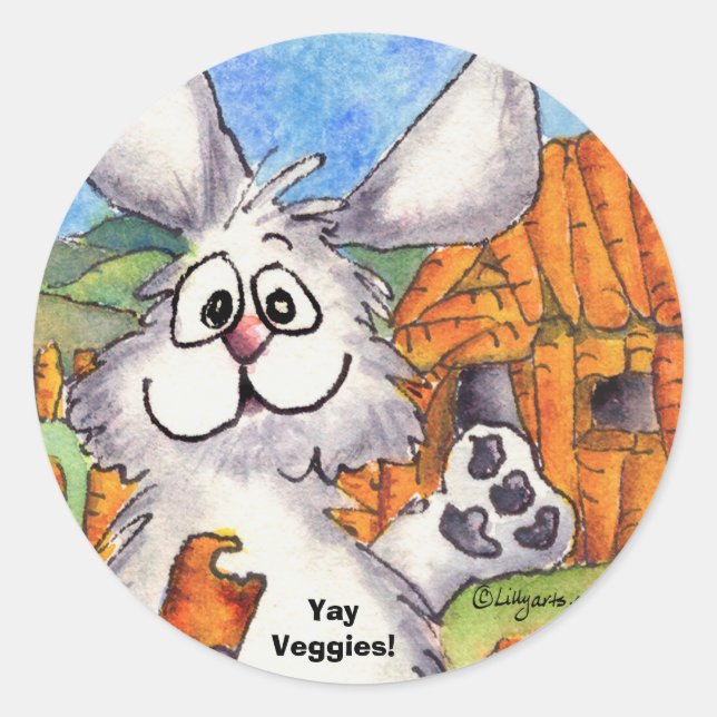 Adesivo Yay Veggies! Vinhetas Vegetais (Frente)
