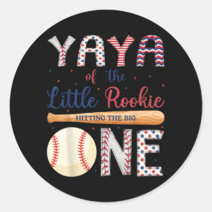 Adesivo Yaya do One Little Rookie Baseball Primeiro Aniver