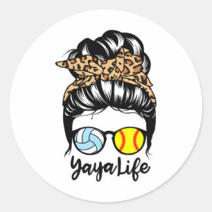 Adesivo Yaya Vida Cabelo Desgrenhado Engraçado Softll Voll