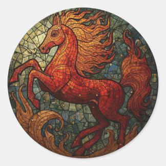 Adesivo Year of the Fire Horse 2026 Majestic Chinese Zod