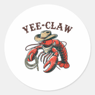 Adesivo Yee Claw! Engraçado - Festival de Marisco Cajun