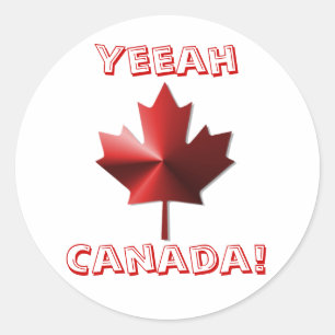 Adesivo Yeeah Canada Flag Maple Leaf Stickers