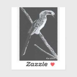 Adesivo Yellow Billed Hornbill, Kalahari Animal
