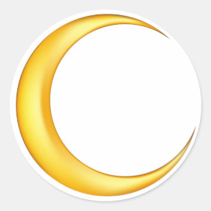 Adesivo Yellow Crescent Moon
