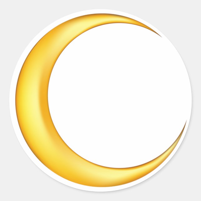 Adesivo Yellow Crescent Moon (Frente)