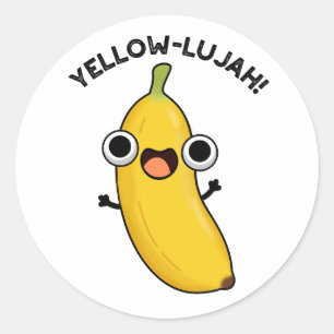 Adesivo Yellow-lujah Funny Banana Pun