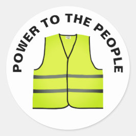 Adesivo Yellow vest protest sticker